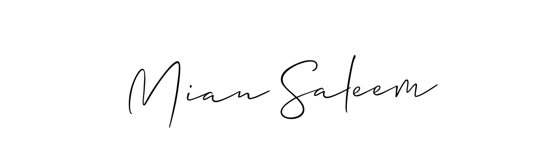 Once you've used our free online signature maker to create your best signature Allison_Script style, it's time to enjoy all of the benefits that Mian Saleem name signing documents. Mian Saleem signature style 2 images and pictures png