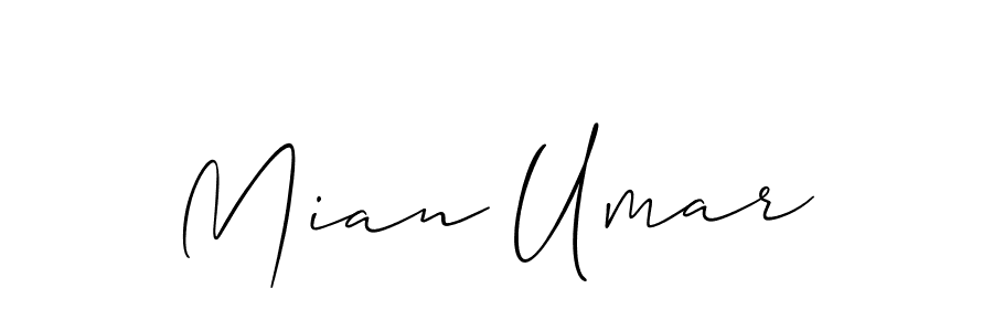 How to Draw Mian Umar signature style? Allison_Script is a latest design signature styles for name Mian Umar. Mian Umar signature style 2 images and pictures png