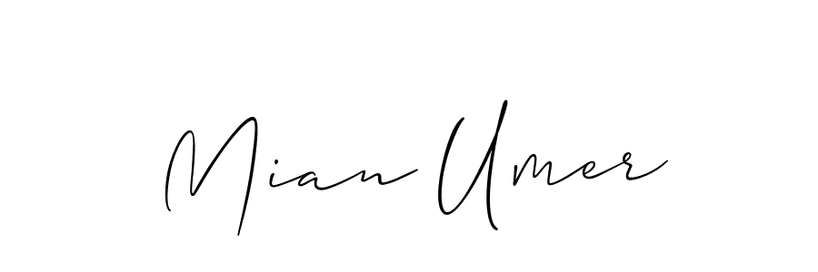 How to Draw Mian Umer signature style? Allison_Script is a latest design signature styles for name Mian Umer. Mian Umer signature style 2 images and pictures png