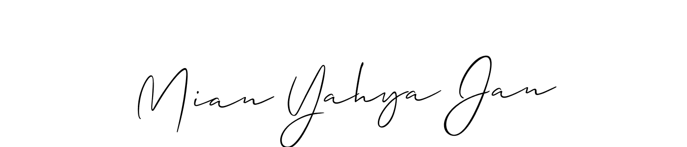 Check out images of Autograph of Mian Yahya Jan name. Actor Mian Yahya Jan Signature Style. Allison_Script is a professional sign style online. Mian Yahya Jan signature style 2 images and pictures png