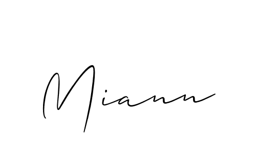 if you are searching for the best signature style for your name Miann. so please give up your signature search. here we have designed multiple signature styles  using Allison_Script. Miann signature style 2 images and pictures png