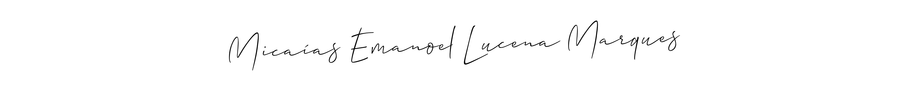 Once you've used our free online signature maker to create your best signature Allison_Script style, it's time to enjoy all of the benefits that Micaías Emanoel Lucena Marques name signing documents. Micaías Emanoel Lucena Marques signature style 2 images and pictures png