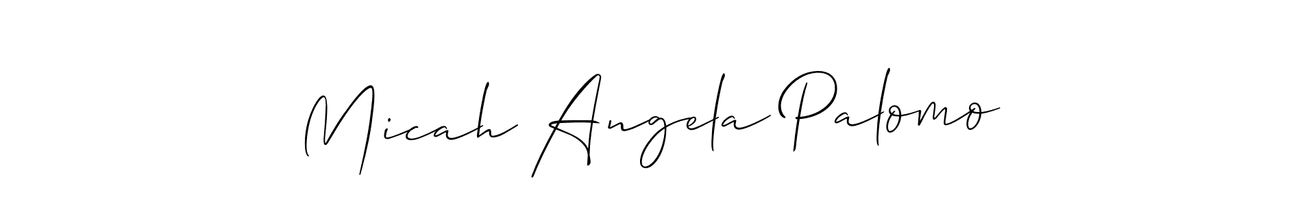 Make a beautiful signature design for name Micah Angela Palomo. Use this online signature maker to create a handwritten signature for free. Micah Angela Palomo signature style 2 images and pictures png