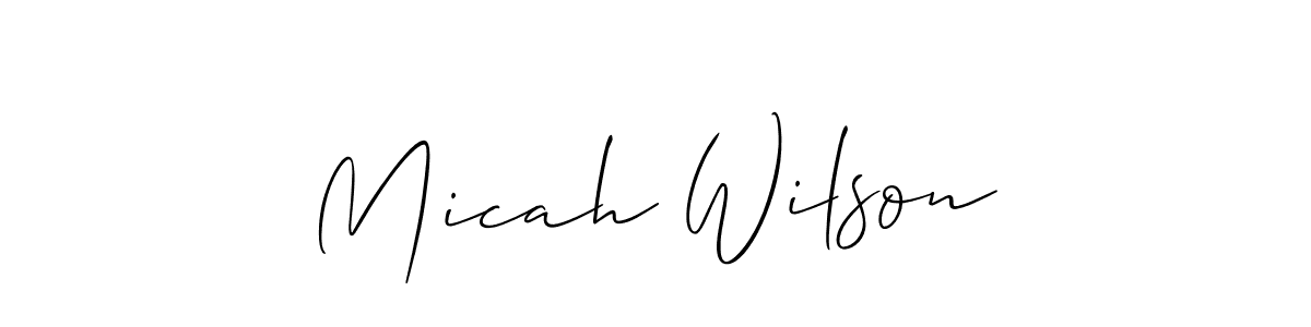 Also we have Micah Wilson name is the best signature style. Create professional handwritten signature collection using Allison_Script autograph style. Micah Wilson signature style 2 images and pictures png