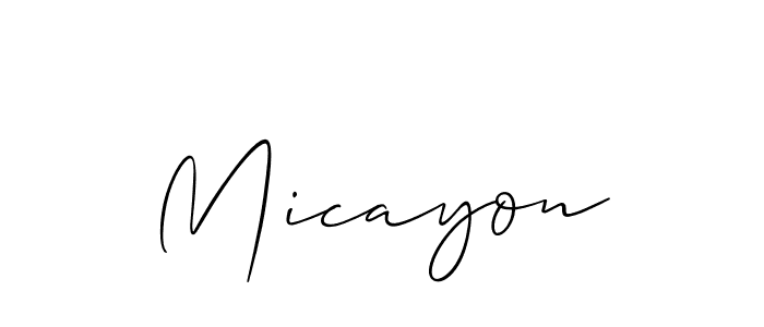 How to Draw Micayon signature style? Allison_Script is a latest design signature styles for name Micayon. Micayon signature style 2 images and pictures png