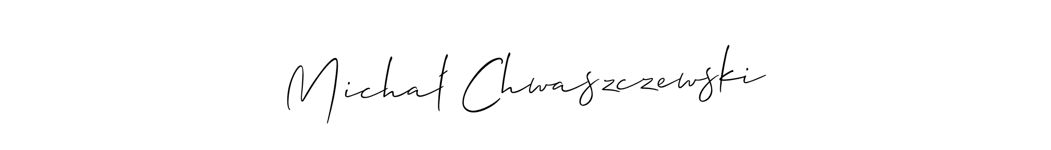 Check out images of Autograph of Michał Chwaszczewski name. Actor Michał Chwaszczewski Signature Style. Allison_Script is a professional sign style online. Michał Chwaszczewski signature style 2 images and pictures png