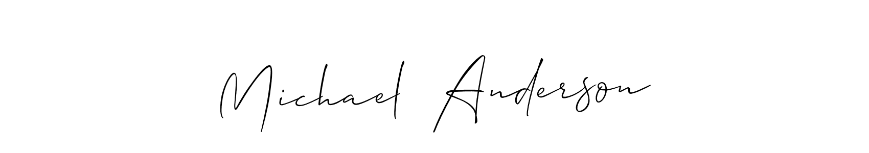 See photos of Michael  Anderson official signature by Spectra . Check more albums & portfolios. Read reviews & check more about Allison_Script font. Michael  Anderson signature style 2 images and pictures png