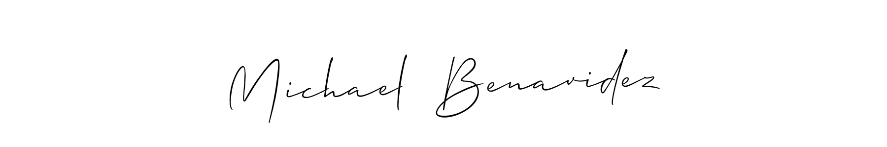 Best and Professional Signature Style for Michael  Benavidez. Allison_Script Best Signature Style Collection. Michael  Benavidez signature style 2 images and pictures png