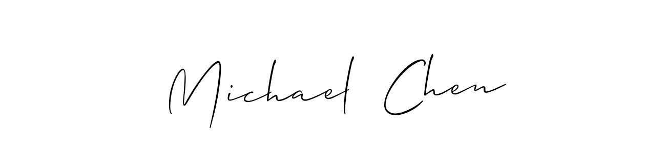 Also You can easily find your signature by using the search form. We will create Michael  Chen name handwritten signature images for you free of cost using Allison_Script sign style. Michael  Chen signature style 2 images and pictures png