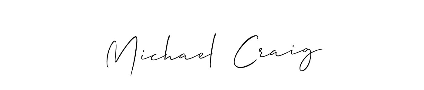 Similarly Allison_Script is the best handwritten signature design. Signature creator online .You can use it as an online autograph creator for name Michael  Craig. Michael  Craig signature style 2 images and pictures png