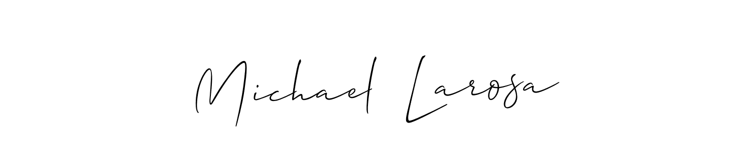 How to Draw Michael  Larosa signature style? Allison_Script is a latest design signature styles for name Michael  Larosa. Michael  Larosa signature style 2 images and pictures png