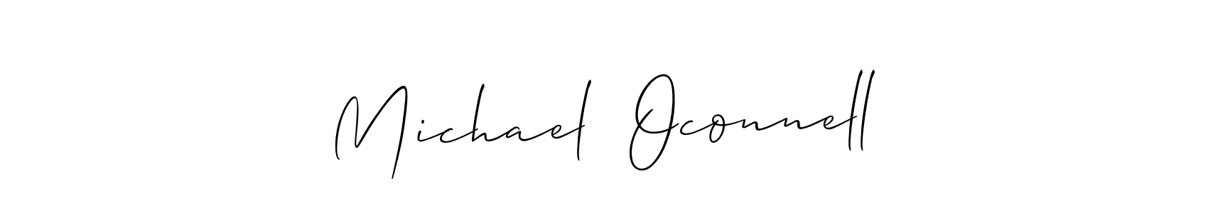 Make a beautiful signature design for name Michael  Oconnell. With this signature (Allison_Script) style, you can create a handwritten signature for free. Michael  Oconnell signature style 2 images and pictures png