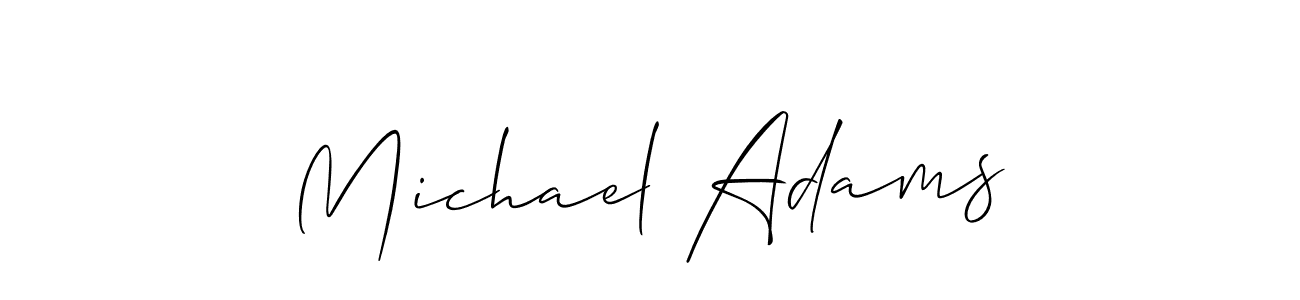 The best way (Allison_Script) to make a short signature is to pick only two or three words in your name. The name Michael Adams include a total of six letters. For converting this name. Michael Adams signature style 2 images and pictures png