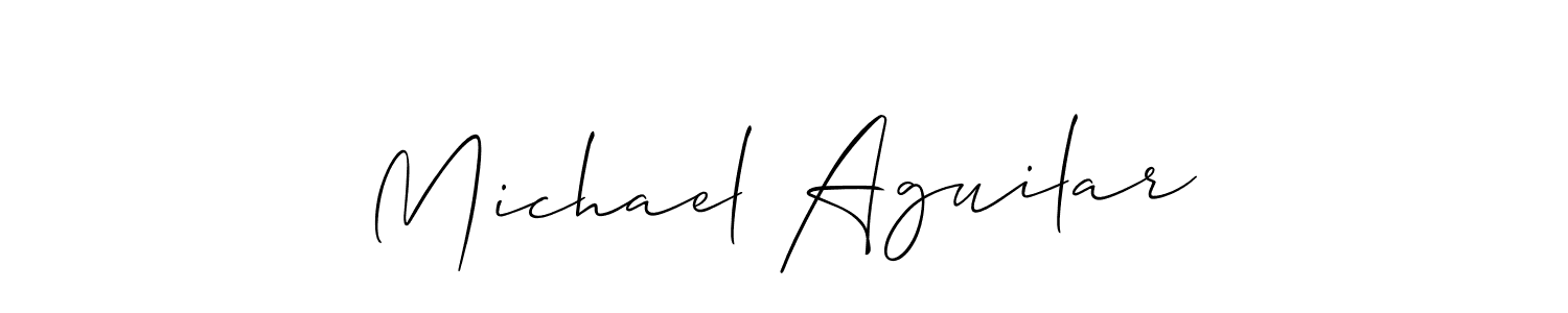 You should practise on your own different ways (Allison_Script) to write your name (Michael Aguilar) in signature. don't let someone else do it for you. Michael Aguilar signature style 2 images and pictures png