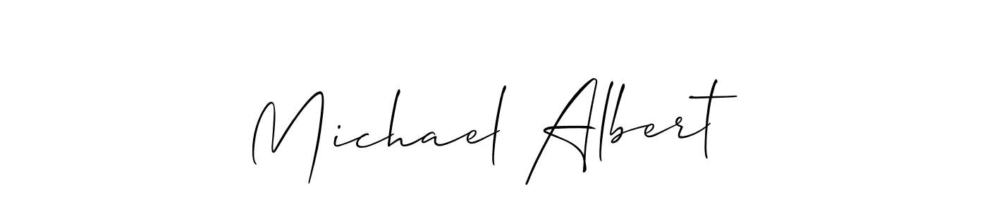 Create a beautiful signature design for name Michael Albert. With this signature (Allison_Script) fonts, you can make a handwritten signature for free. Michael Albert signature style 2 images and pictures png