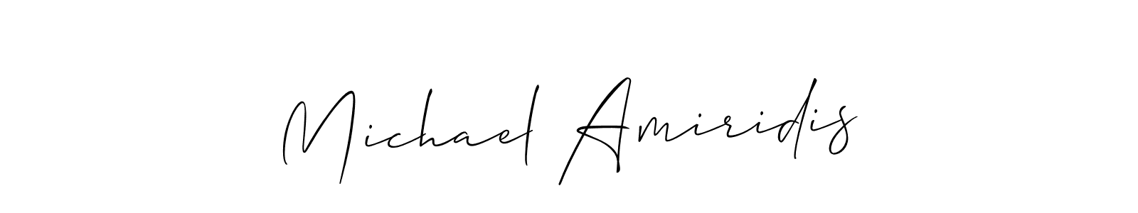 Also we have Michael Amiridis name is the best signature style. Create professional handwritten signature collection using Allison_Script autograph style. Michael Amiridis signature style 2 images and pictures png