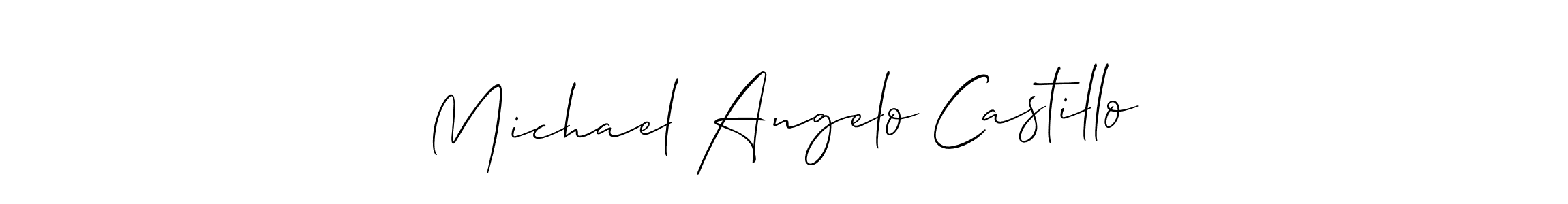 See photos of Michael Angelo Castillo official signature by Spectra . Check more albums & portfolios. Read reviews & check more about Allison_Script font. Michael Angelo Castillo signature style 2 images and pictures png