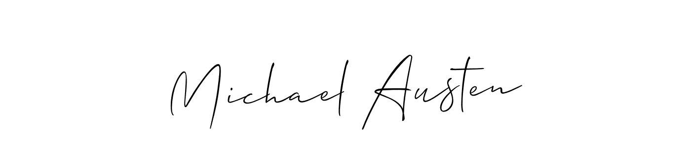 Use a signature maker to create a handwritten signature online. With this signature software, you can design (Allison_Script) your own signature for name Michael Austen. Michael Austen signature style 2 images and pictures png