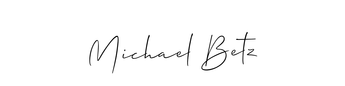 Use a signature maker to create a handwritten signature online. With this signature software, you can design (Allison_Script) your own signature for name Michael Betz. Michael Betz signature style 2 images and pictures png