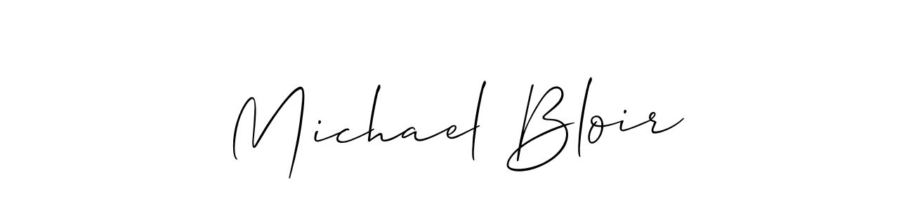 How to make Michael Bloir signature? Allison_Script is a professional autograph style. Create handwritten signature for Michael Bloir name. Michael Bloir signature style 2 images and pictures png