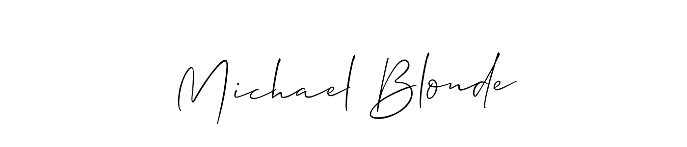 Also You can easily find your signature by using the search form. We will create Michael Blonde name handwritten signature images for you free of cost using Allison_Script sign style. Michael Blonde signature style 2 images and pictures png
