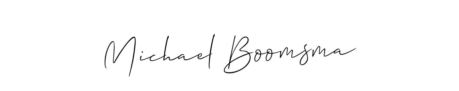 This is the best signature style for the Michael Boomsma name. Also you like these signature font (Allison_Script). Mix name signature. Michael Boomsma signature style 2 images and pictures png