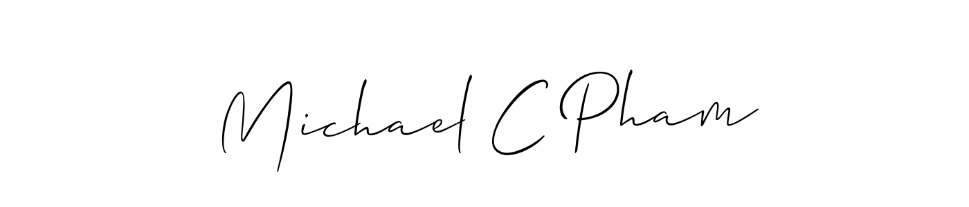 Once you've used our free online signature maker to create your best signature Allison_Script style, it's time to enjoy all of the benefits that Michael C Pham name signing documents. Michael C Pham signature style 2 images and pictures png