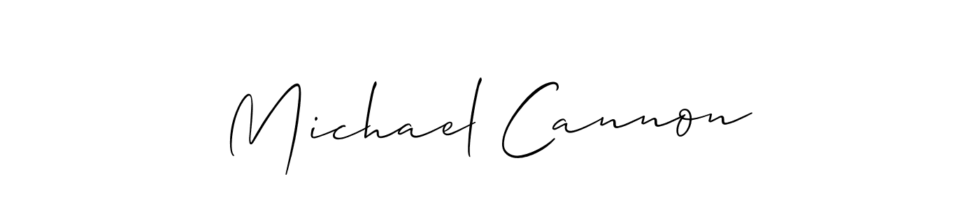 Design your own signature with our free online signature maker. With this signature software, you can create a handwritten (Allison_Script) signature for name Michael Cannon. Michael Cannon signature style 2 images and pictures png