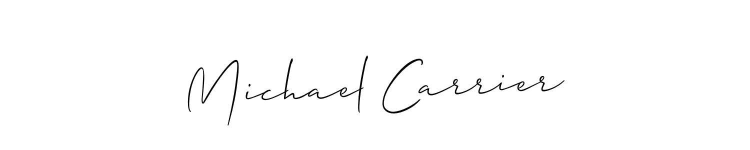 How to Draw Michael Carrier signature style? Allison_Script is a latest design signature styles for name Michael Carrier. Michael Carrier signature style 2 images and pictures png