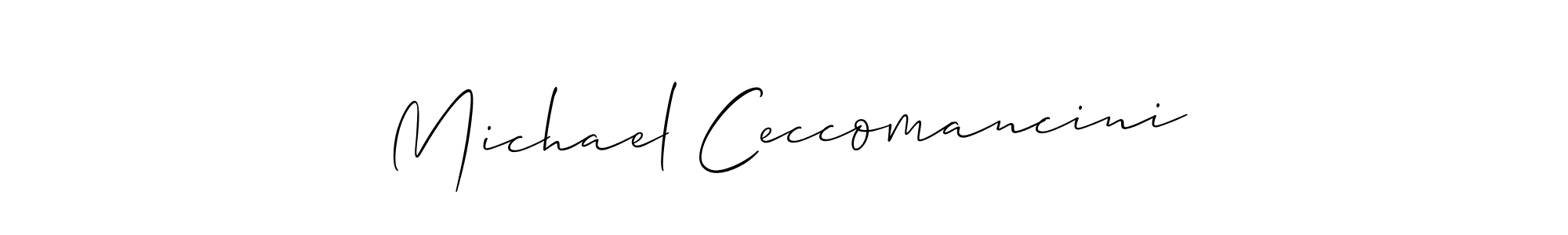 Also we have Michael Ceccomancini name is the best signature style. Create professional handwritten signature collection using Allison_Script autograph style. Michael Ceccomancini signature style 2 images and pictures png