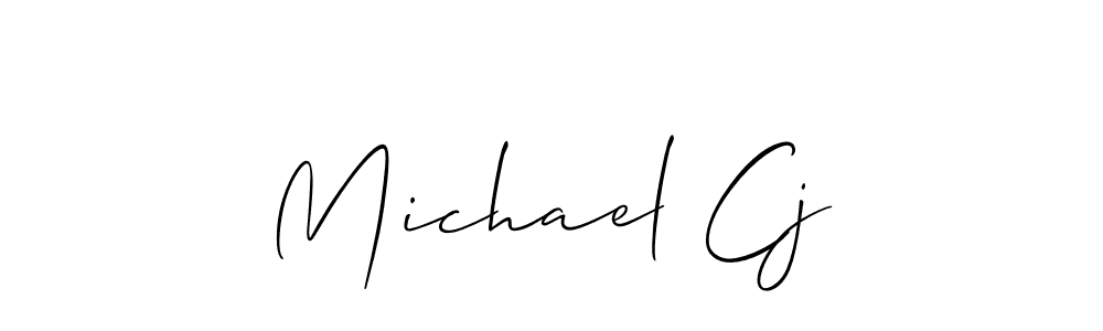 Create a beautiful signature design for name Michael Cj. With this signature (Allison_Script) fonts, you can make a handwritten signature for free. Michael Cj signature style 2 images and pictures png