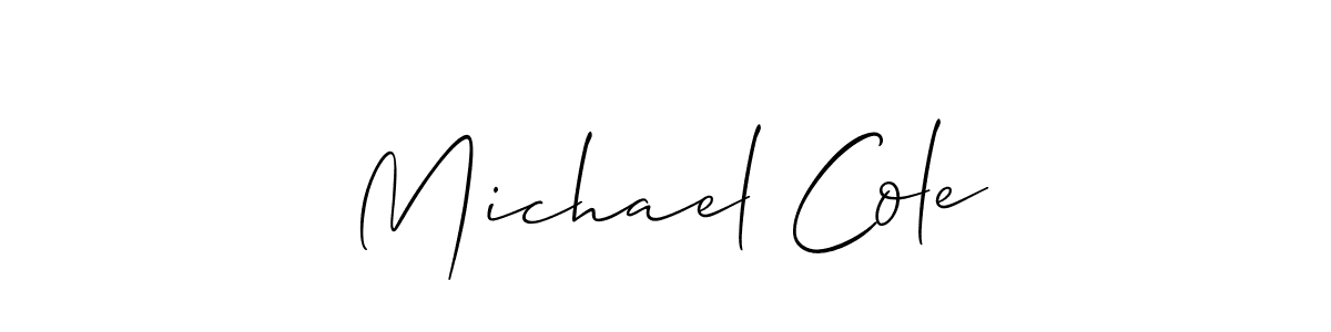 How to Draw Michael Cole signature style? Allison_Script is a latest design signature styles for name Michael Cole. Michael Cole signature style 2 images and pictures png