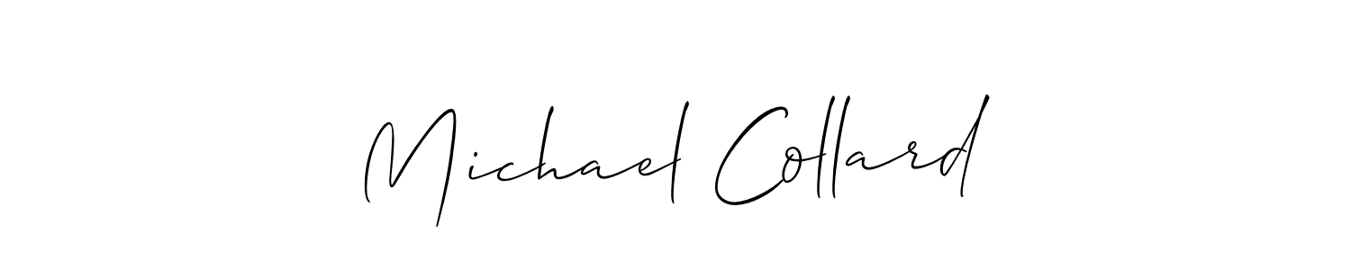 Create a beautiful signature design for name Michael Collard. With this signature (Allison_Script) fonts, you can make a handwritten signature for free. Michael Collard signature style 2 images and pictures png