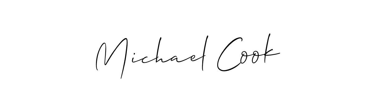 Design your own signature with our free online signature maker. With this signature software, you can create a handwritten (Allison_Script) signature for name Michael Cook. Michael Cook signature style 2 images and pictures png