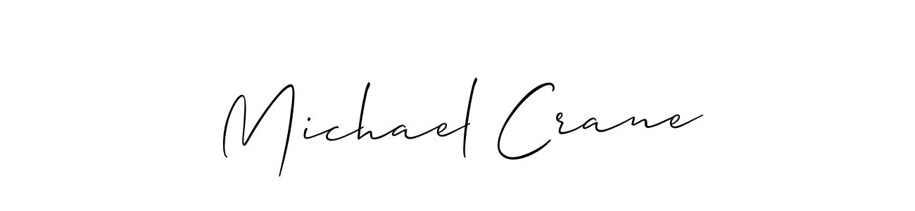 Design your own signature with our free online signature maker. With this signature software, you can create a handwritten (Allison_Script) signature for name Michael Crane. Michael Crane signature style 2 images and pictures png