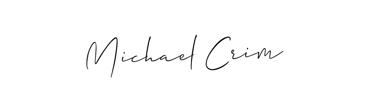 Best and Professional Signature Style for Michael Crim. Allison_Script Best Signature Style Collection. Michael Crim signature style 2 images and pictures png