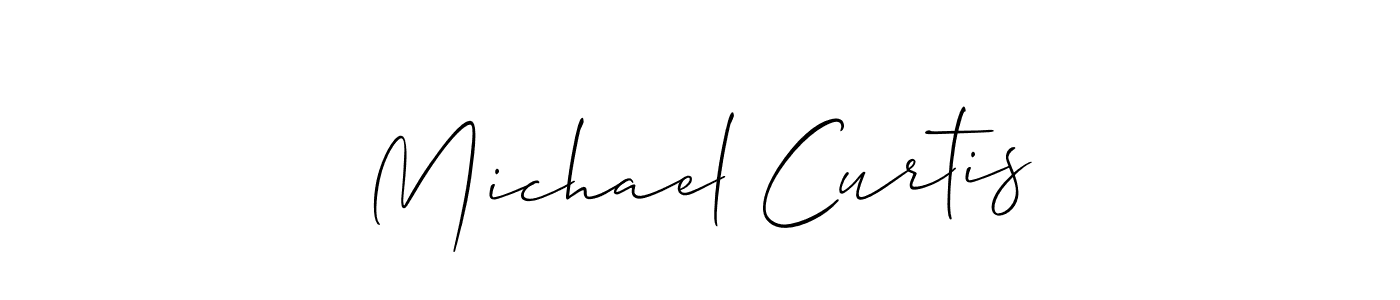 The best way (Allison_Script) to make a short signature is to pick only two or three words in your name. The name Michael Curtis include a total of six letters. For converting this name. Michael Curtis signature style 2 images and pictures png