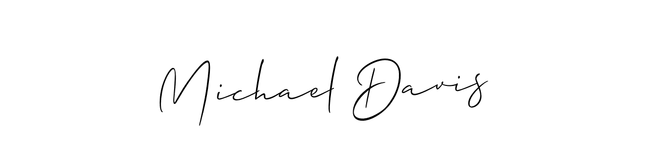 How to make Michael Davis signature? Allison_Script is a professional autograph style. Create handwritten signature for Michael Davis name. Michael Davis signature style 2 images and pictures png