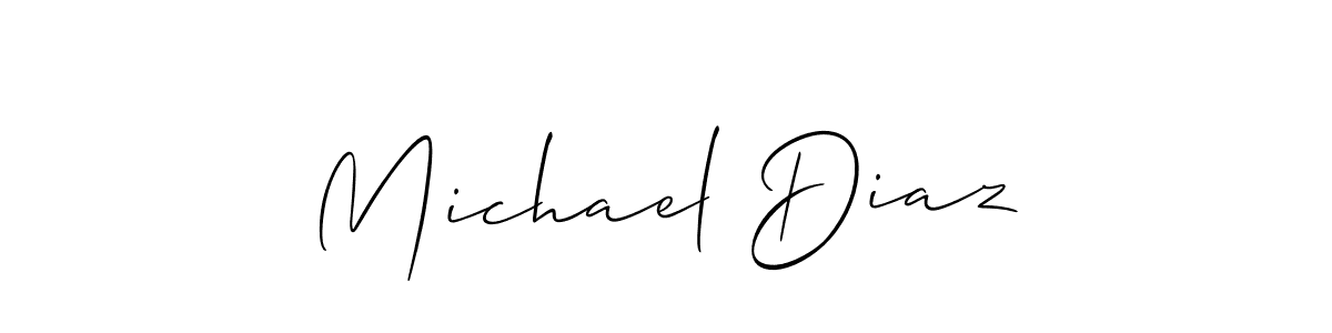 Design your own signature with our free online signature maker. With this signature software, you can create a handwritten (Allison_Script) signature for name Michael Diaz. Michael Diaz signature style 2 images and pictures png