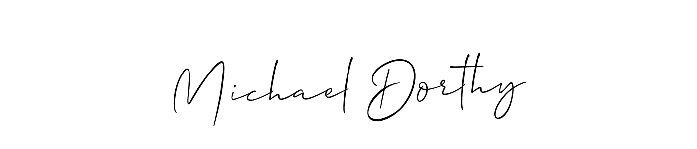 Design your own signature with our free online signature maker. With this signature software, you can create a handwritten (Allison_Script) signature for name Michael Dorthy. Michael Dorthy signature style 2 images and pictures png