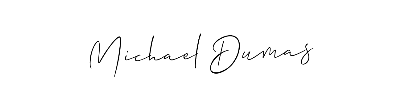 It looks lik you need a new signature style for name Michael Dumas. Design unique handwritten (Allison_Script) signature with our free signature maker in just a few clicks. Michael Dumas signature style 2 images and pictures png