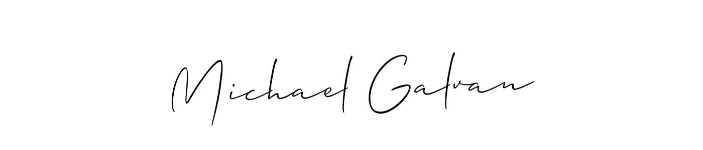 Design your own signature with our free online signature maker. With this signature software, you can create a handwritten (Allison_Script) signature for name Michael Galvan. Michael Galvan signature style 2 images and pictures png