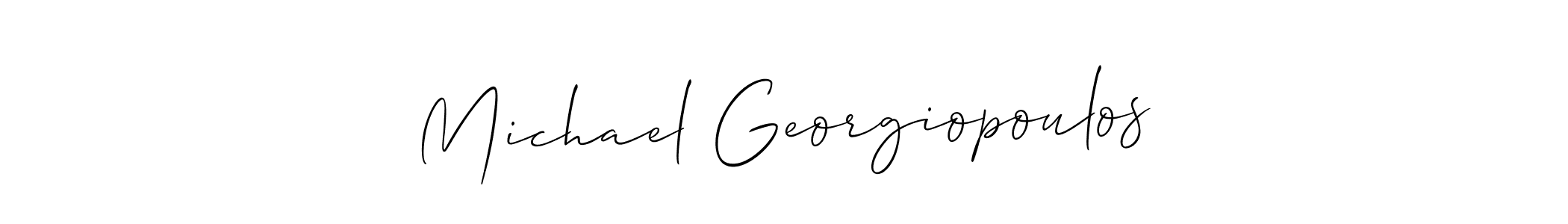 How to Draw Michael Georgiopoulos signature style? Allison_Script is a latest design signature styles for name Michael Georgiopoulos. Michael Georgiopoulos signature style 2 images and pictures png
