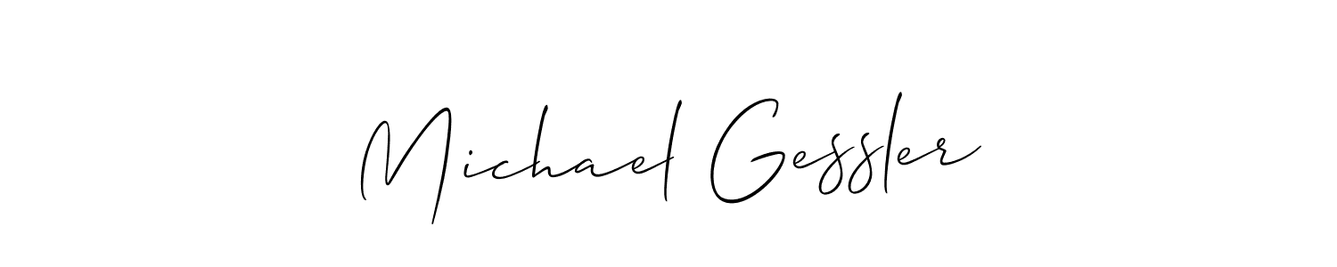 It looks lik you need a new signature style for name Michael Gessler. Design unique handwritten (Allison_Script) signature with our free signature maker in just a few clicks. Michael Gessler signature style 2 images and pictures png