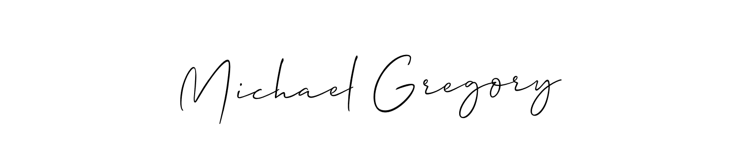 Also You can easily find your signature by using the search form. We will create Michael Gregory name handwritten signature images for you free of cost using Allison_Script sign style. Michael Gregory signature style 2 images and pictures png