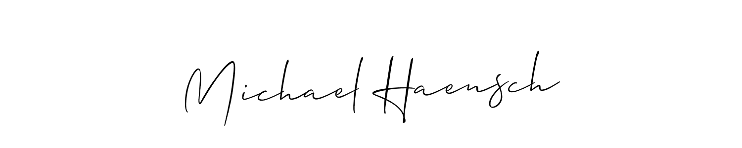 How to Draw Michael Haensch signature style? Allison_Script is a latest design signature styles for name Michael Haensch. Michael Haensch signature style 2 images and pictures png