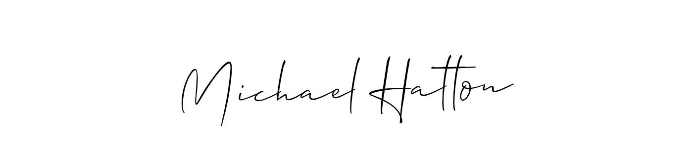 How to Draw Michael Hatton signature style? Allison_Script is a latest design signature styles for name Michael Hatton. Michael Hatton signature style 2 images and pictures png