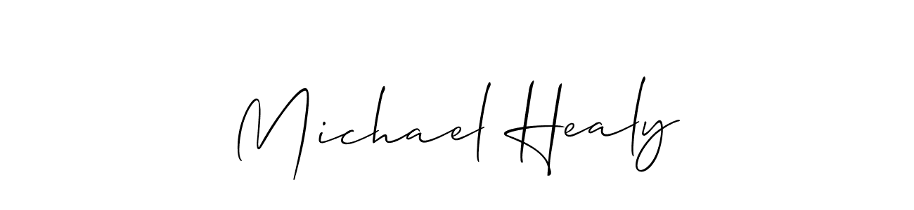 Allison_Script is a professional signature style that is perfect for those who want to add a touch of class to their signature. It is also a great choice for those who want to make their signature more unique. Get Michael Healy name to fancy signature for free. Michael Healy signature style 2 images and pictures png