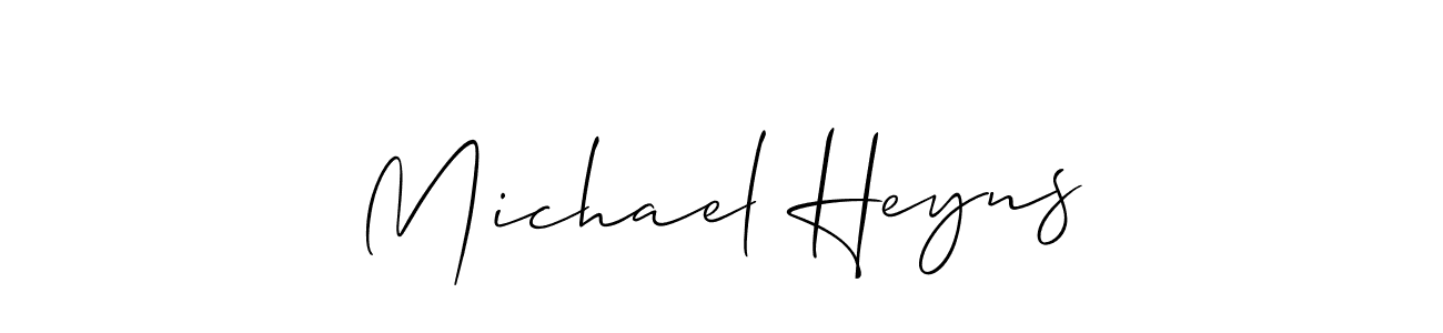 It looks lik you need a new signature style for name Michael Heyns. Design unique handwritten (Allison_Script) signature with our free signature maker in just a few clicks. Michael Heyns signature style 2 images and pictures png