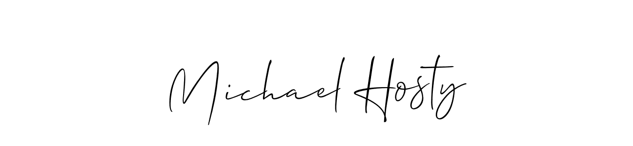 Best and Professional Signature Style for Michael Hosty. Allison_Script Best Signature Style Collection. Michael Hosty signature style 2 images and pictures png